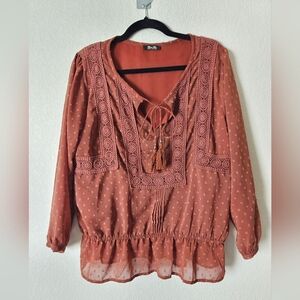 Miss Me Peasant Blouse